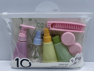 Kit de 7 Peças Para Viagem