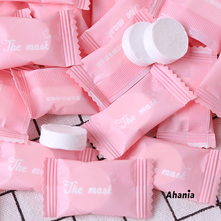 Ahania Kit 30pçs Toalha para o Rosto Comprimida Compacta Descartável / 12 peças