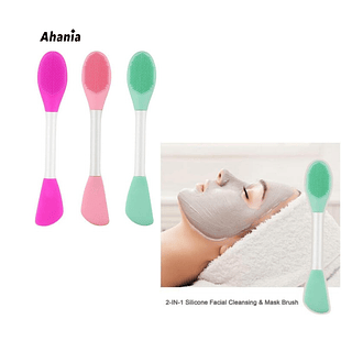 Ahania -Pincel de Limpeza Facial e Aplicador de Máscara Facial / 12 peças