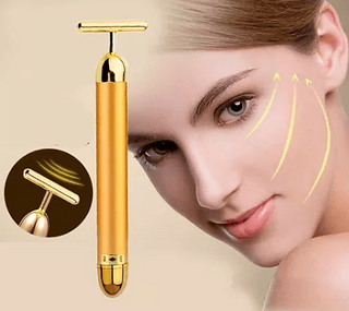 Massageador Harmonização Facial Energy Vibrata / Cor Dourado