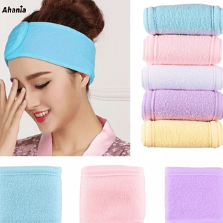 Ahania Faixa Atoalhada Larga Para Cabelo / 12 Peças