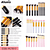 Ahania kit 10 pincéis / 12 peças