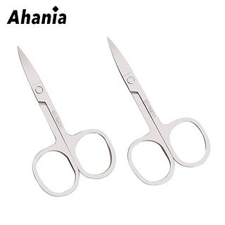 Ahania Tesourinha de Sobrancelha – Ponta Curva Fina p/ Cílios e Unhas