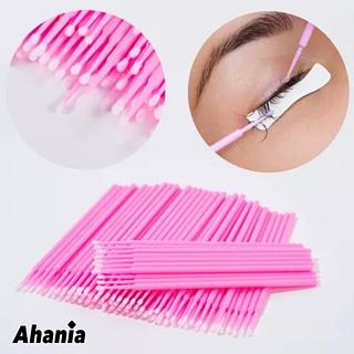 Ahania 100 Pcs Cotonete De Algodão Manicure Cabo Rosa - Pacote com 12*100 Pcs