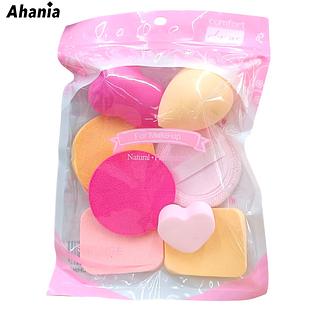 Ahania Kit 9 Esponjas Maquiagem