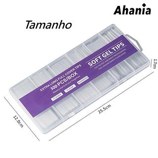 Unhas Postiças Com 500 Pcs - Forma Ballerina