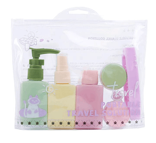 Kit de 7 Peças Para Viagem
