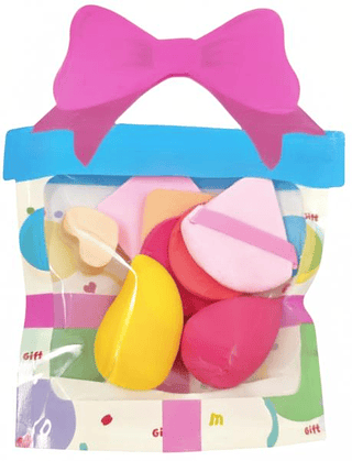 Kit de 9 Esponjas P/ Maquiagem Com Manga