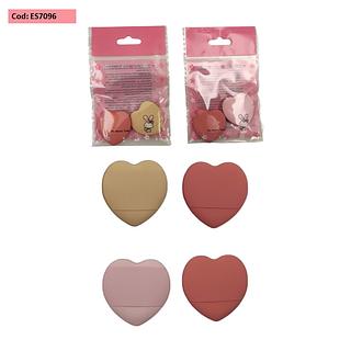 Ahania Kit de 2 Mini-Esponjas de Almofadada p/ Maquiagem / 12 peças