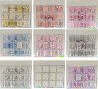 12 Potinhas de Glitter Para Unha