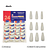 Ahania Unhas Postiças, Cartela Com 24*20 Pcs - Formato/ 1 cartela Bailarina