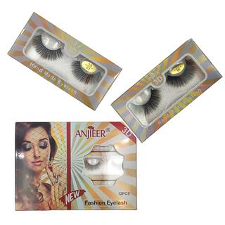 ANJIEER Cilio Postiço de 1 Par / 12Pçs