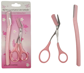 Kit de Tesoura e Navalhas de Sobrancelha
