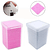 Ahania Algodão de Limpa, Removedor de Cílios - Com Cores de Pink e Branco - Pacote C/ 200 / 12 peças
