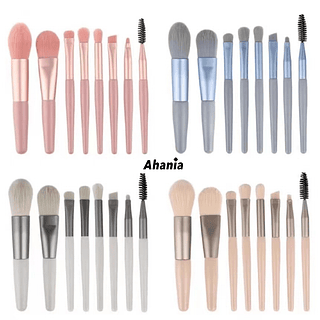 Ahania Kit de 8 Pinceis / 12 peças