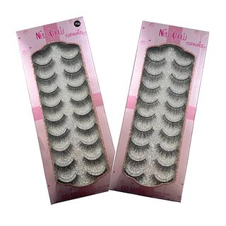 NewShow Cilio Postiço Com 10 Pares / 12Pçs