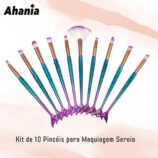 Ahania Kit de 10 Pinceis de Sereias/ 12 peças