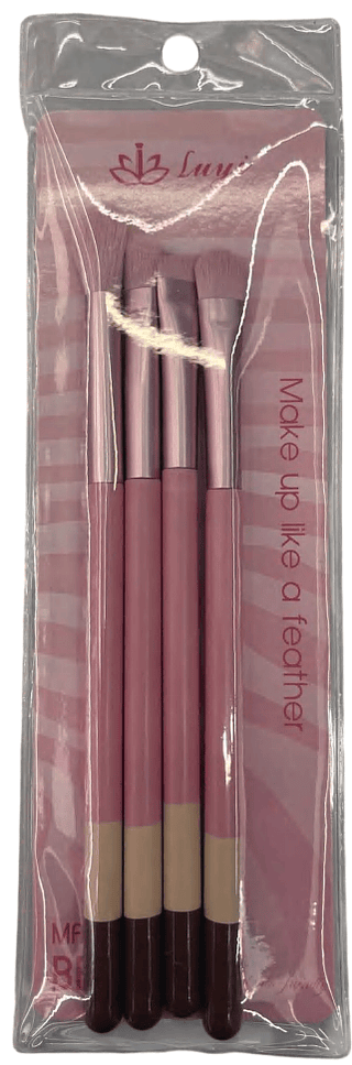 Kit de 4 Pinceis Cabo Madeira