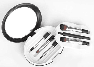 Kit de 5 Pinceis com Estojo Oval