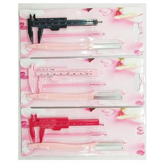 Ahania Kit de Navalha, Esvovinha de Cilio e Mini Paquimetro/ 12 peças