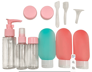 Kit de 11 Peças Para Viagem