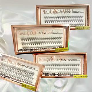 BOX COM 10 Pçs / CÍLIOS POSTIÇOS INDIVIDUAIS TUFOS (20 Pelos)