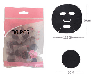 Toalha Comprimida P/ Viagem Descartável PRETO